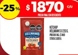 Supermercados DIA Hellmann's ketchup oferta