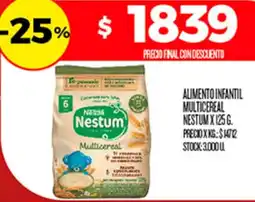 Supermercados DIA Nestlé nestum alimento infantil multicereal oferta