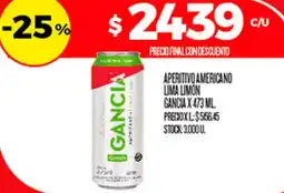 Supermercados DIA Gancia aperitivo americano lima limon oferta