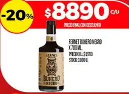 Supermercados DIA Fernet buhero negro oferta