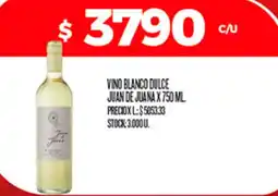 Supermercados DIA Juan de juana vino blanco dulce oferta