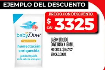 Supermercados DIA Baby dove jabón líquido oferta