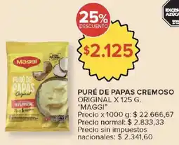 Carrefour Maggi puré de papas cremoso original oferta