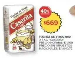Carrefour Market Caserita - harina de trigo 000 oferta