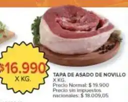 Carrefour Market Tapa de asado de novillo oferta