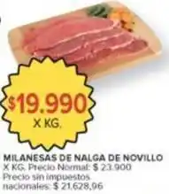 Carrefour Market Milanesas de nalga de novillo oferta