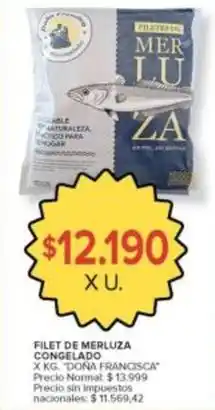 Carrefour Market Filet de merluza congelado oferta