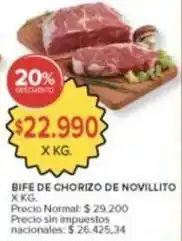 Carrefour Market Bife de chorizo de novillito oferta