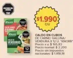 Carrefour Market Knorr - caldo en cubos de carne/ gallina/ verdura oferta