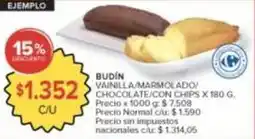 Carrefour Market Carrefour - budín vainilla/marmolado/chocolate/con chips oferta