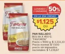 Carrefour Market Favorita - pan rallado oferta