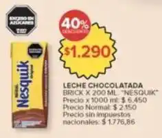 Carrefour Market Nesquik - leche chocolatada oferta