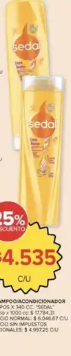 Carrefour Market Sedal - shampoo acondicionador oferta