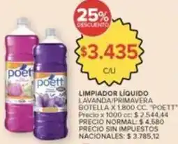 Carrefour Market Poett - limpiador líquido lavanda/primavera oferta