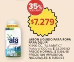 Carrefour Market Ala - jabón líquido para ropa para diluir oferta