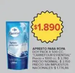 Carrefour Market Carrefour - apresto para ropa doy pack oferta