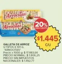 Carrefour Market Galleta de arroz v/tipos oferta