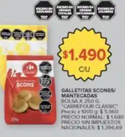 Carrefour Market Carrefour - galletitas scones/mantecadas oferta