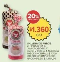 Carrefour Market Galleta de arroz oferta