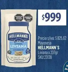 Supermercados Yaguar Hellmann's mayonesa liviana oferta