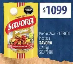 Supermercados Yaguar Savora mostaza original oferta