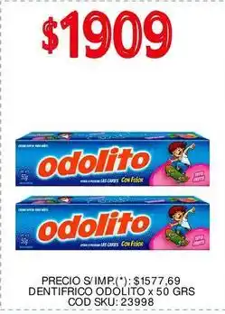 Supermercados Yaguar Odolito - dentifrico odolito x 50 grs oferta