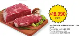 Carrefour Bife de chorizo de novillito oferta