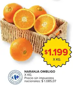 Carrefour Naranja ombligo oferta