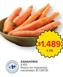 Carrefour Zanahoria oferta