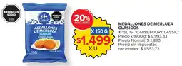Carrefour Carrefour classic medallones de merluza clásicos oferta