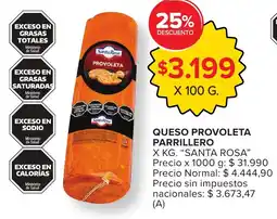 Carrefour Santa rosa queso provoleta parrillero oferta