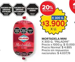 Carrefour Paladini mortadela mini oferta