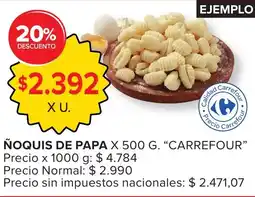 Carrefour Carrefour ñoquis de papa oferta