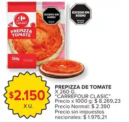 Carrefour Carrefour clasic prepizza de tomate oferta