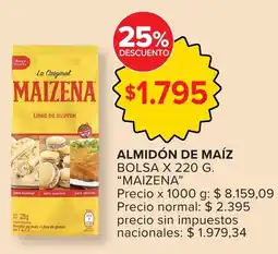 Carrefour Maizena almidón de maíz bolsa oferta