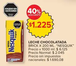 Carrefour Nesquik leche chocolatada brick oferta