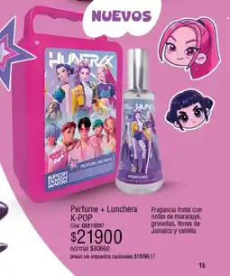 Millanel Cosmética K-Pop perfume + lunchera oferta