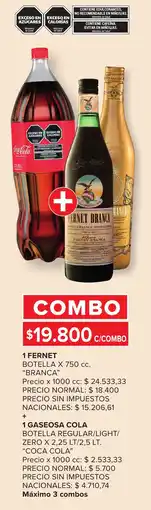 Carrefour Branca fernet botella oferta