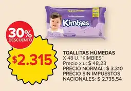 Carrefour Kimbies toallitas húmedas oferta