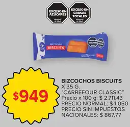Carrefour Carrefour classic bizcochos biscuits oferta