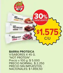 Carrefour Not protein barra proteica v/sabores oferta