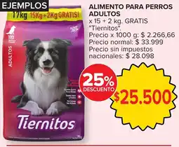 Carrefour Tiernitos alimento para perros adultos oferta