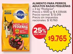 Carrefour Pedigree alimento para perros adultos razas pequeñas oferta