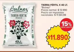 Carrefour Bulnez tierra fértil oferta