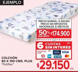 Carrefour Poliflex colchón oferta