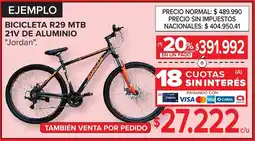 Carrefour Jordan bicicleta r29 mtb oferta