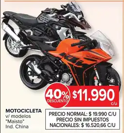Carrefour Maisto motocicleta v/ modelos oferta
