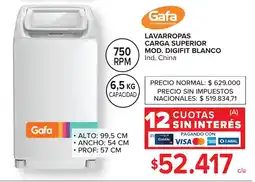 Carrefour Gafa lavarropas carga superior oferta