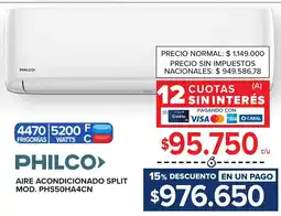 Carrefour Philco aire acondicionado split oferta