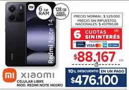 Carrefour Xiaomi redmi note 14 oferta